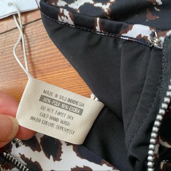 NWT Flook/. Flook the Label zip up bra top - Picture 5 of 7